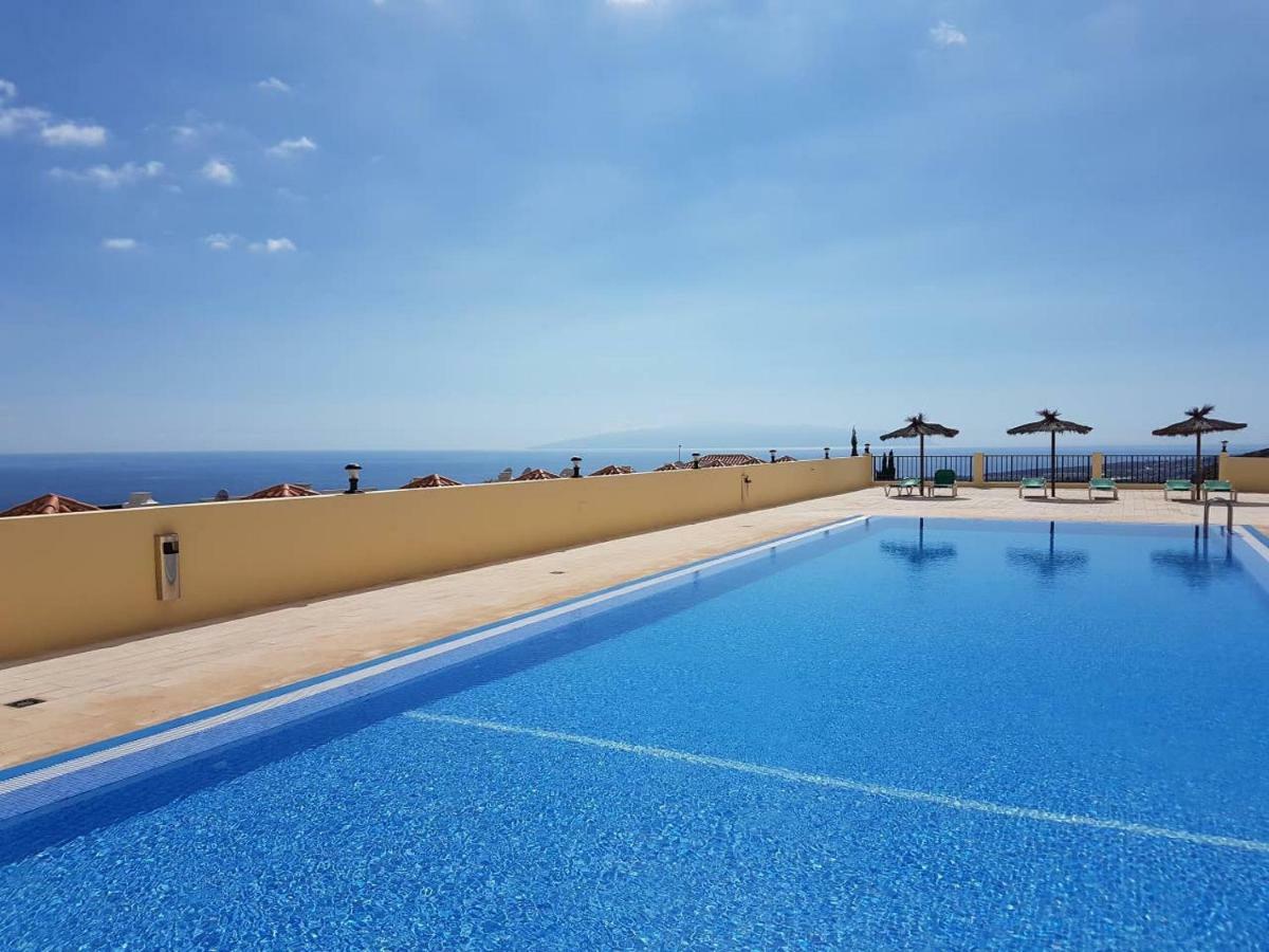 Villa Roque Del Conde With Fantastic Sea View, Terrace, Pool, Wifi, Sat-Tv, Garage Costa Adeje  Exterior photo